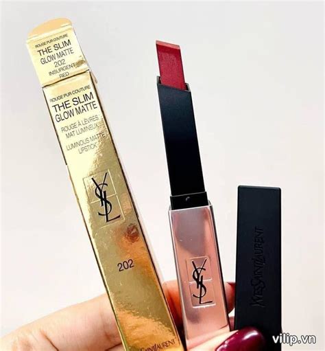 ysl 202 insurgent red|YSL Insurgent Red (202) Slim Glow Matte Rouge Pur Couture .